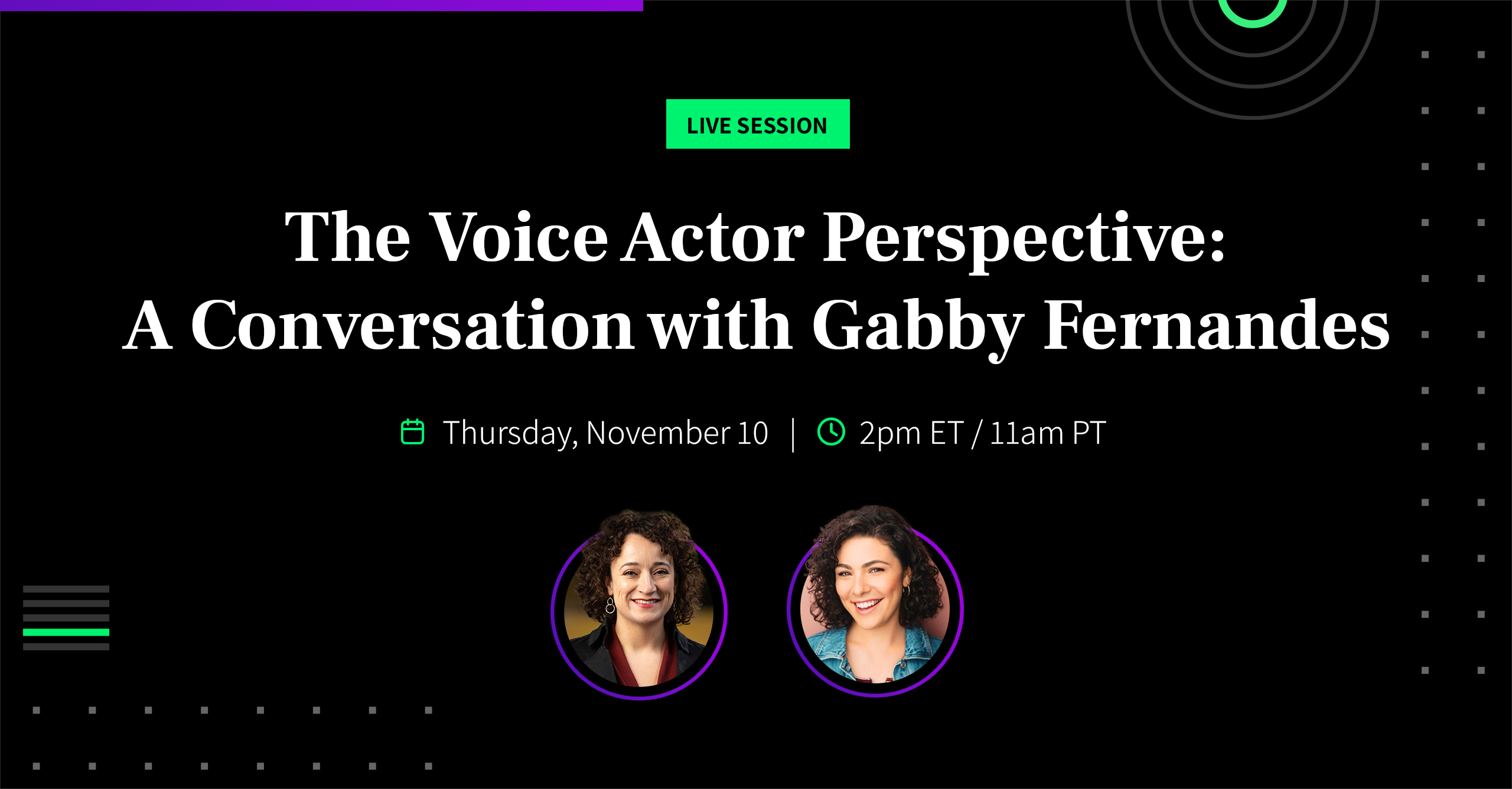 Webinar Conversation With Voice Actor Gabby Fernandes 